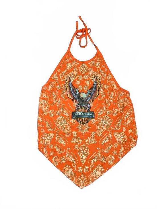 Harley-Davidson Tops - Harley-Davidson Neon Eagle Paisley Bandana Halter Top 96555-25VW Size M